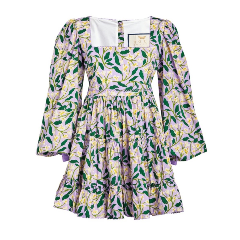 Agua Bendita Avena Dos Gardenias Mini Dress